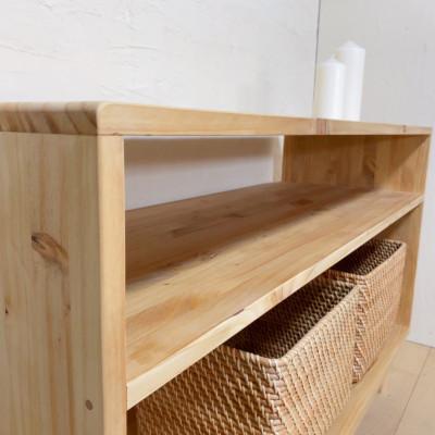 ふるさと納税 入間市 【完全国内生産】木製　シンプル　ナチュラル　脚付きローボード　na279 |  | 02