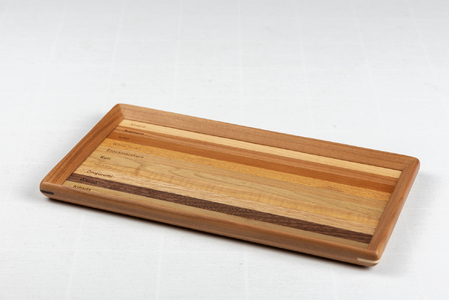 ミニトレイ ストライプ 小物入れ トレイ 木 木製 お盆 食器 食卓 アサダ 浅田 オケクラフト