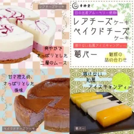 日の出産ブルーベリー使用　ベイクド、レアチーズケーキのセット　溶けない和風アイスキャンディー 葛バー【配送不可地域：離島】【1540843】