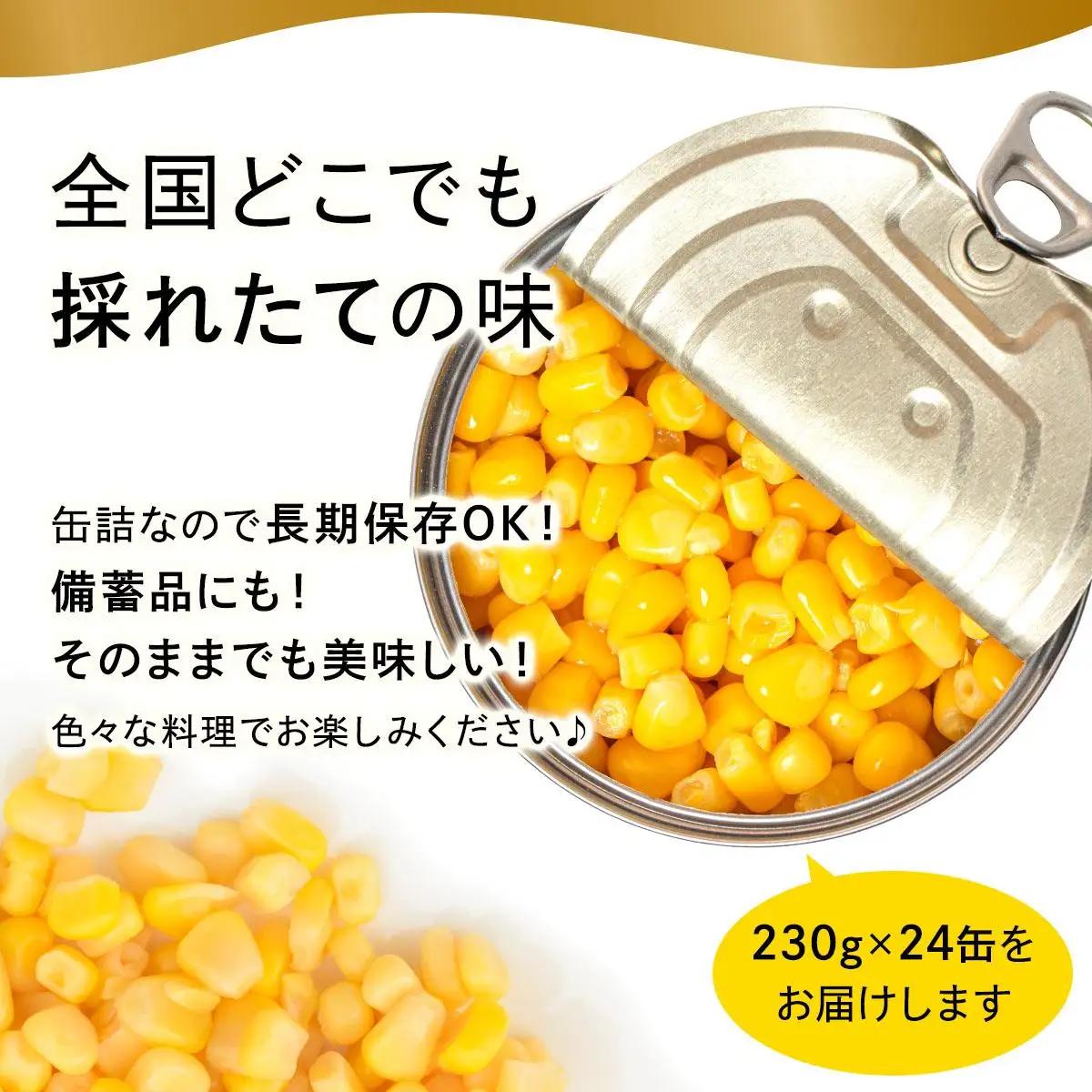 【ふるなびWEEK対象】ホールコーン 7号 230g×24缶【55250630_FU】