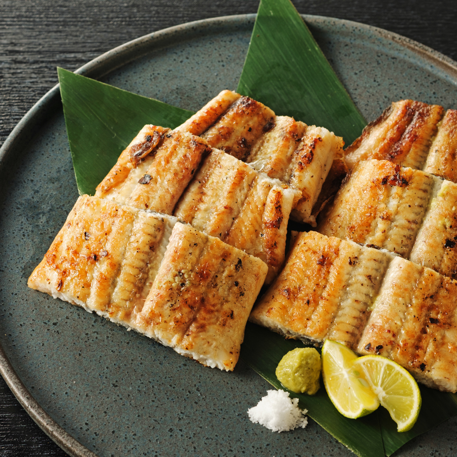 ＜福井鮮魚＞紀州備長炭焼き鰻「蒲焼き」＆「白焼き」各1尾（計2尾）