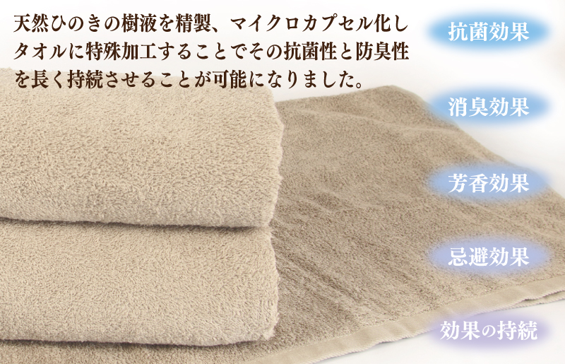 ギフトBOX 抗菌防臭フェイスタオル3枚セット（ミルクティ）【泉州タオル 国産 普段使い シンプル 日用品】 099H2681