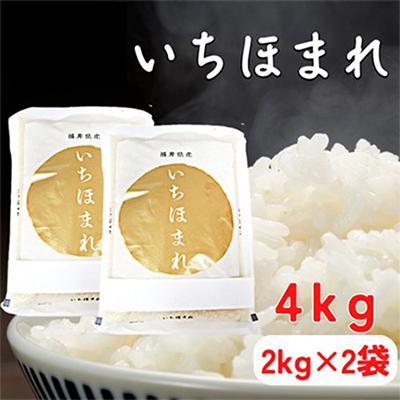 ふるさと納税 若狭町 いちほまれ4キロ(令和8年産)　福井の新ブランド米　2キロを2袋