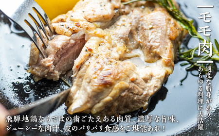 地鶏 鶏肉 飛騨地鶏 モモ肉 350g もも肉 モモ 国産 地鶏 国産地鶏 唐揚げ チキンソテー 煮物 チキン南蛮[Q2778]