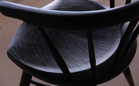 木工yamagen Crescent chair［black］