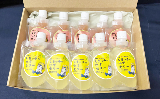 しまッチ の 飲むゼリー 10個 常温便 冷やして おいしい ゼリー フルーツゼリー ドリンク スイーツ おやつ プルプル ゆず ユズ 柚子 ぐぁば グァバ 香料不使用 果実味 お取り寄せ 高知県 高