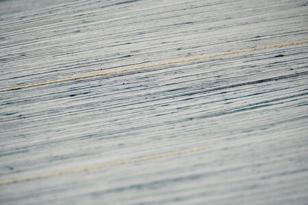 ＜丹後の藤布　遊絲舎＞八寸名古屋帯　「藤八本」（白地に紺絣）選べるお仕立て