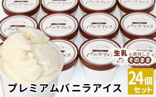〈1週間以内発送〉マダガスカル産 バニラビーンズ香る バニラアイスクリーム 24個 80ml 生乳 牛乳 ミルク スイーツ アイスクリーム バニラビーンズ プレミアム バニラアイス デザート  根羽村 ネバーランド 13000円