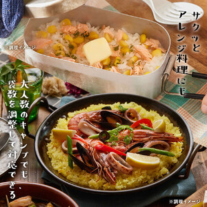 【孤高のキャンプ飯】0.5合48袋、無洗米