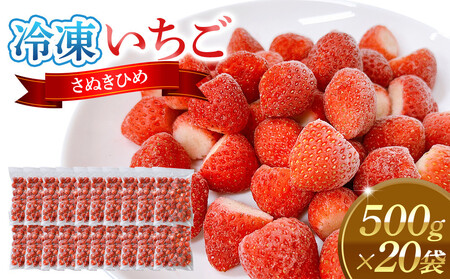 冷凍いちご(さぬきひめ)500g×20袋 | 冷凍いちご
