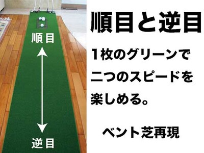 ロングパット! 特注 45cm×8m SUPER-BENT パターマットシンプルセット (距離感マスターカップ付き)【パターマット工房PROゴルフショップ】 [ATAG041]