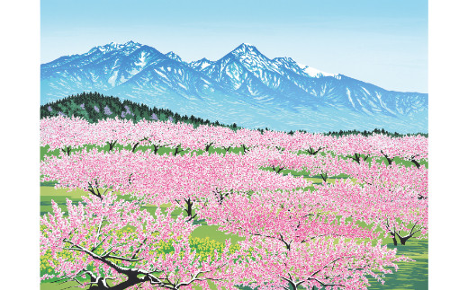 「春想」【 版画 額付 小川手漉和紙 小暮真望 東松山 埼玉県 】