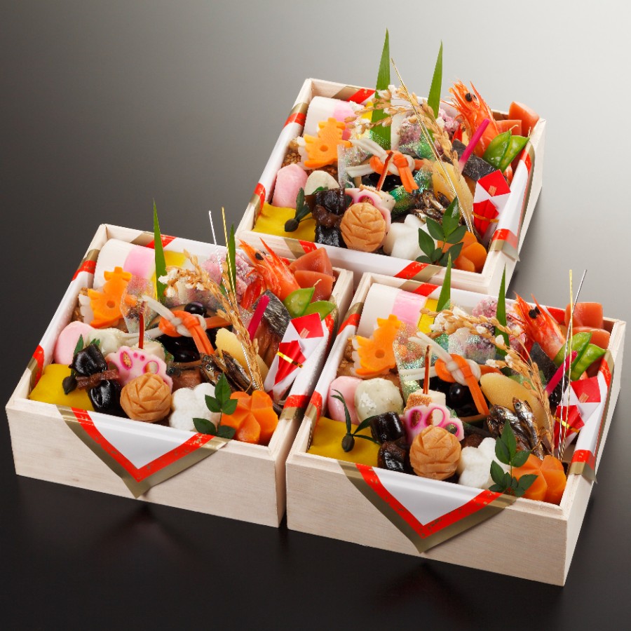 ＜京料理濱登久＞おせち個食三段(冷蔵/3人前)【12月31日お届け】
