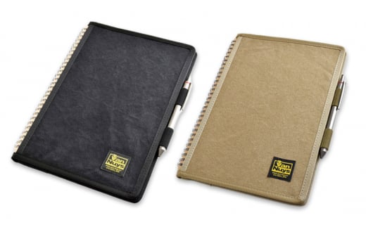 VanNuys リングを交わして折り畳める リングノートカバー／B5 Ver.2 リングノートカバー ノートカバー ノート バンナイズ バイオウォッシュブラック