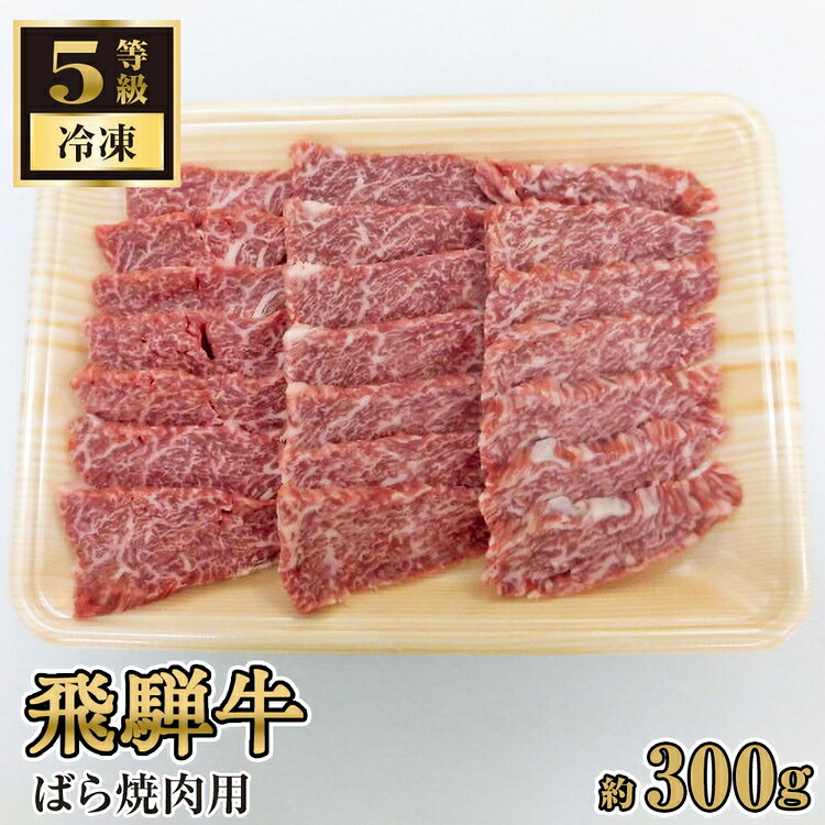 【ふるさと納税】飛騨牛ばら焼肉用 約300g（5等級/冷凍） [No.211] ／ バラ ブランド牛 牛肉 BBQ 送料無料 岐阜県 特産品