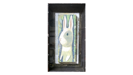 【 限定 1点 】ある日・うさぎ 絵画 絵 アート アトリエ 飛動庵