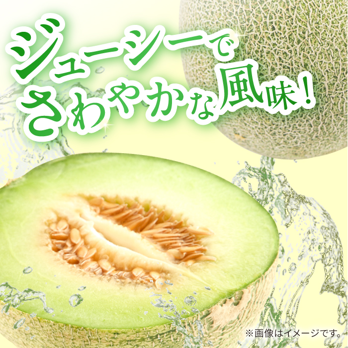 【2025年5月～発送】【さわやかな味!】訳あり タカミメロン 2箱セット（傷もの）/ メロン めろん フルーツ 果物 / 南島原市 / 南島原果物屋 [SCV026]_イメージ3