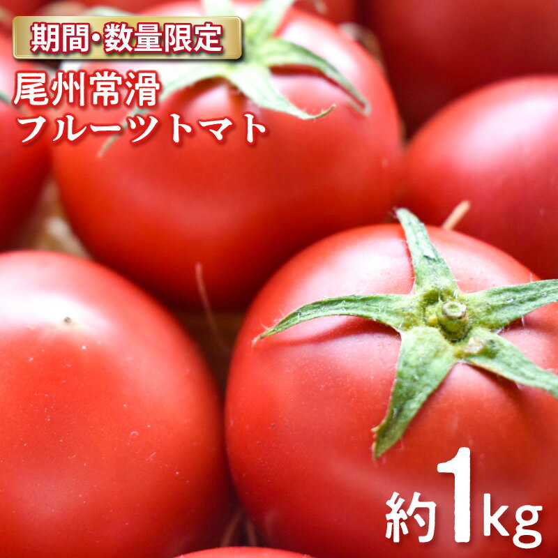 【ふるさと納税】【 先行予約 】【 数量限定 】尾州常滑フルーツトマト 約1kg 糖度8度以上 【2025年4月～5月 順次発送】 予約 トマト 甘い 常滑市 国産 愛知県 野菜 送料無料