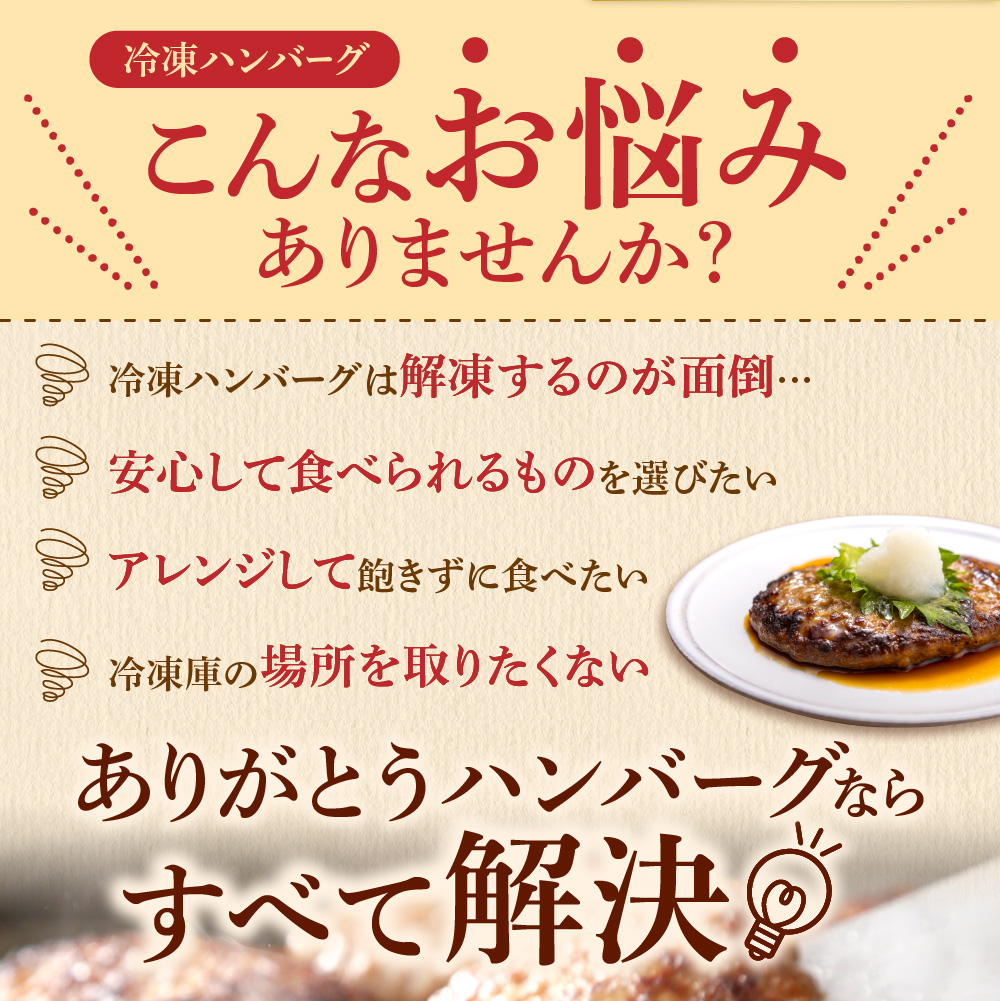 北海道産ビーフハンバーグ(ありがとう)(90g×12)_is002-050-000