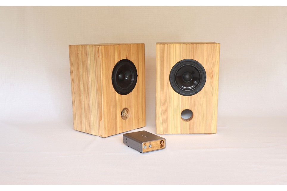 【Higo Beat】 Sugi5 ペアスピーカー Bluetoothアンプ付  小国杉 国産 木製 天然木 無垢材 スピーカー 音響 Bluetooth 熊本 阿蘇 南小国町 送料無料