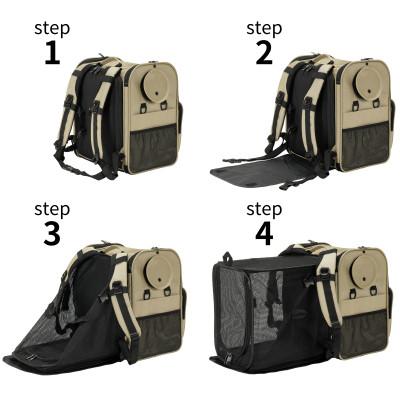 ふるさと納税 忠岡町 PFIキャリーバッグModern ベージュ ペット防災×アウトドアペットキャリー |  | 02