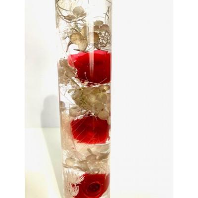 ふるさと納税 みよし市 ハーバリウム・赤い薔薇