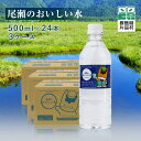 【ふるさと納税】 尾瀬のおいしい水 (500ml×24本) 3ケース 水 500ml ミネラルウォーター 尾瀬 天然水