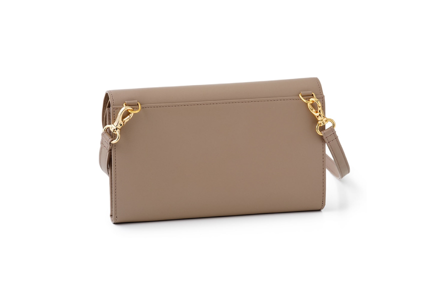 SOMES SA-17 ウォレットショルダー グレージュ [ソメスサドル 北海道 砂川市 12260908] ソメス お財布ポシェット ウォレットショルダーバッグ ブランド 日本製 本革 革 革製品 