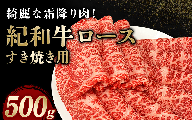 紀和牛すき焼き用ロース500g【冷蔵】 / 牛 牛肉 紀和牛 ロース すきやき 500g【tnk108-1】