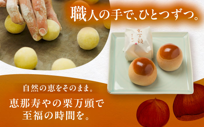 栗万頭 10個入 / 栗 栗まんじゅう まるごと / 恵那市 / 株式会社 恵那寿や [AUAS019]