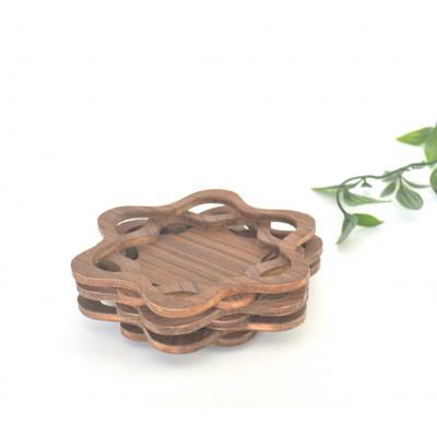 ふるさと納税 宇治市 木工職人がつくるコースター4枚セット |  | 01