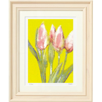 【ふるさと納税】イラスト作家「菜生」アートフレーム〈チューリップG〉花【1675714】