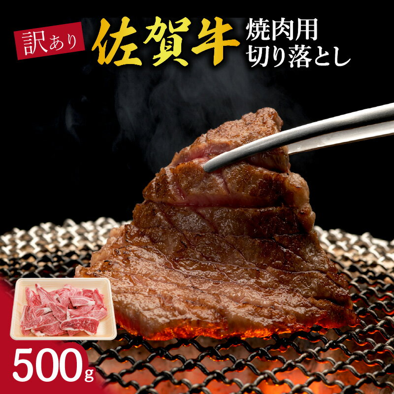 【ふるさと納税】訳あり 佐賀牛 焼肉用切り落とし500g 100-J1206
