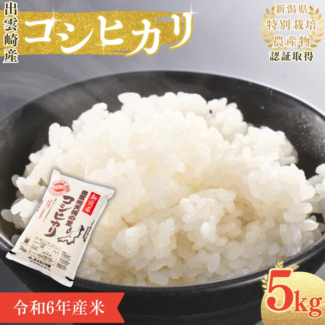 【ふるさと納税】【1ヶ月以内発送・数量限定】令和6年産 コシヒカリ 特別栽培米 「天領の里」 5kg 新潟県産 出雲崎町産 白米 精米 お米