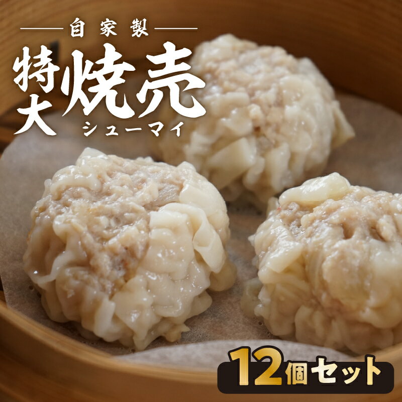 【ふるさと納税】自家製 焼売 12個 セット 特大 大粒 ジャンボ 手作り 海老 豚肉 玉ねぎ 野菜 加工品 中華 蒸し料理 真空パック おつまみ おかず 人気 食品 おすすめ グルメ お取り寄せ お取り寄せグルメ 送料無料