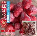 【ふるさと納税】 【2025年夏発送〜】加工向きな 冷凍いちご 紅ほっぺ 1.5kg ~ 3kg 簡易梱包 サイズ 不揃い 訳あり 訳アリ フルーツ 果物 苺 いちご イチゴ アイス シャーベット family農園 子ども 業務用 家庭用 国産 産地直送 岐阜県 8000円 1万 [mt1561] 10000円 一万円