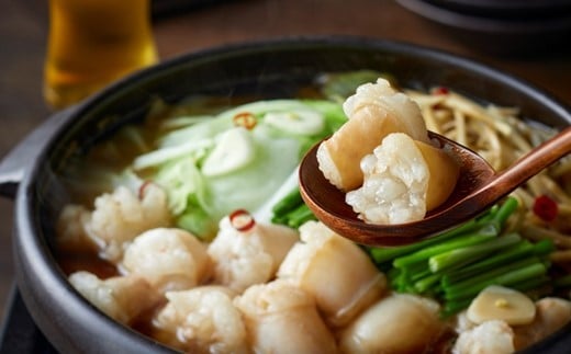AD144.【天神ホルモン】丸腸もつ鍋（2人前×2セット）【もつ鍋・醤油味】