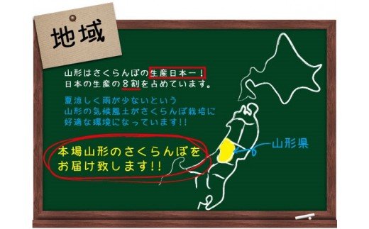 ★母の日★山形さくらんぼ 佐藤錦 L 24粒チョコ箱メッセー