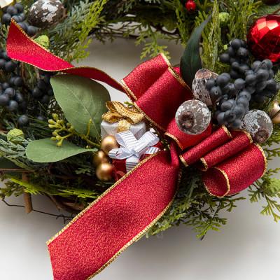 ふるさと納税 高畠町 まるで生花のようなクリスマスリース |  | 02