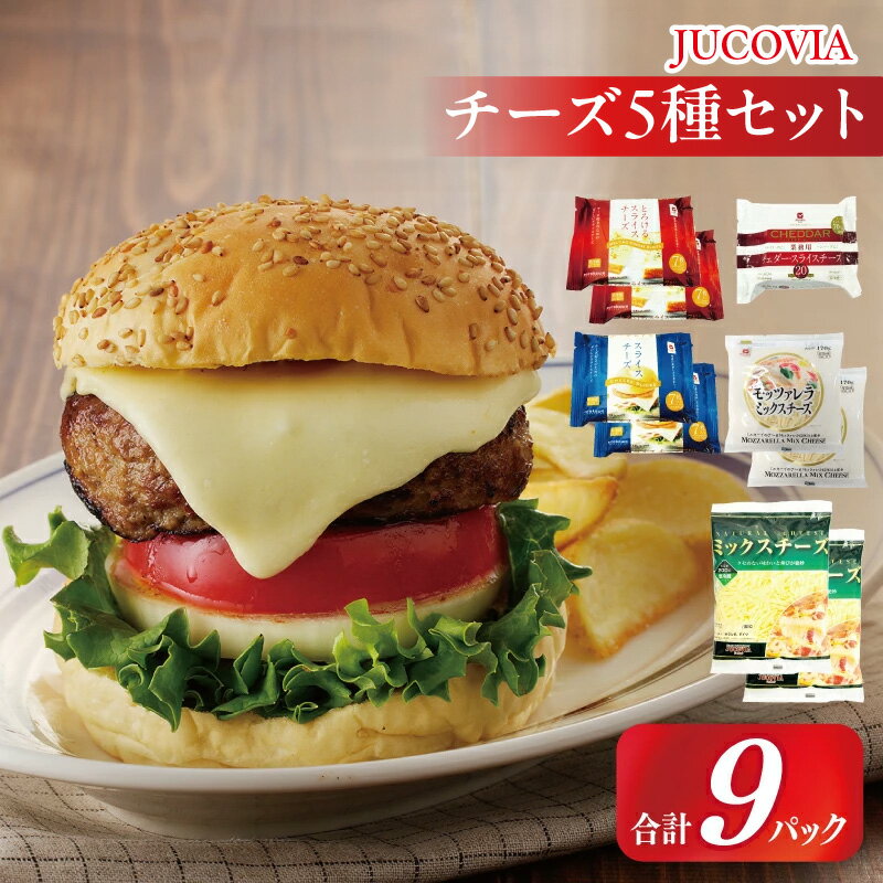 【ふるさと納税】＼最短7営業日以内発送／ ムラカワチーズ JUCOVIA スライスチーズ 3種 シュレッドチーズ 2種 セット 合計 9パック とろけるチーズ 業務用 チェダー モッツァレラ チーズ 乳製品 サンドイッチ トースト グラタン お取り寄せ 泉佐野市 送料無料