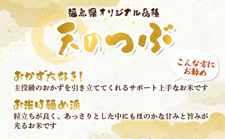 農薬・化学肥料不使用栽培「天のつぶ」5kg【70015】
