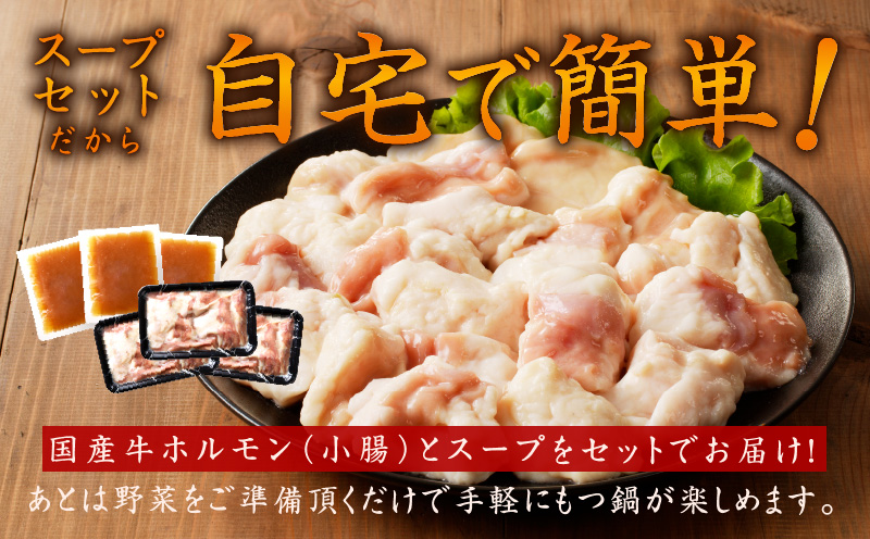 【アキラ商店】牛もつ鍋 スープセット 9人前【国産 牛肉 ホルモン 塩こうじ モツ 鍋 高評価 冷凍 鍋セット 簡単調理】 010B1525