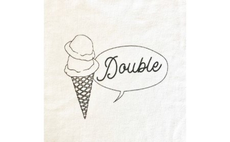 2人兄弟姉妹でおそろい/アイスクリーム Sigle×Double プリント/ Tシャツ2枚組ギフトセット【出産祝い・誕生日・ギフト・プレゼント】 80cm×150cm