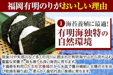  訳あり 海苔 のり 有明海 120枚 《45日以内に順次出荷(土日祝除く)》 福岡有明のり 福岡産 有明海 全型120枚 40枚×3袋 パリパリ 簡易包装