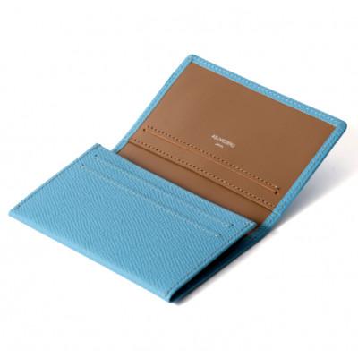 ふるさと納税 葛飾区 ASUMEDERU ハンドメイド ドイツ製牛革 カード名刺入れ ブルー |  | 01