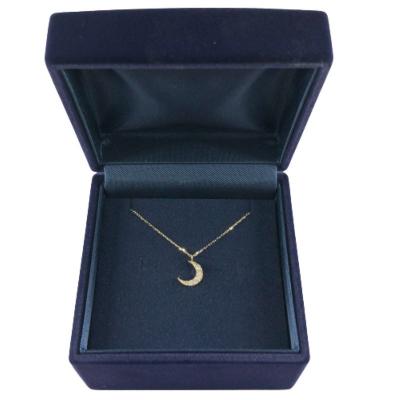 ふるさと納税 甲府市 18金製 ハート&キューピッドダイヤ 0.1ct 三日月 ペンダントネックレス【1469126】 |  | 03