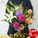 【ふるさと納税】【定期便 6ヶ月】花 季節の花束プレミアム パルテール便り付き 花束 お祝い 記念日 贈り物 おしゃれ 花束 玄関 飾り フラワーアレンジメント プレゼント 花工房 パルテール