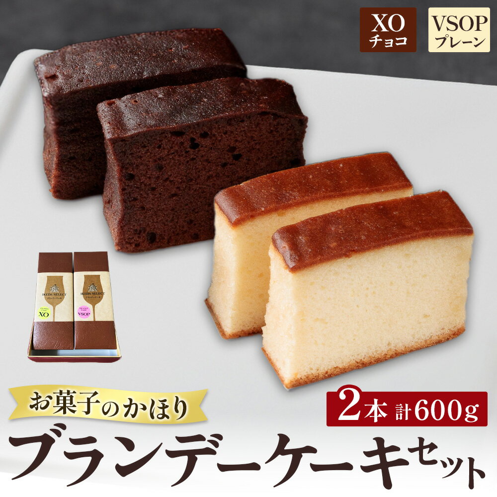 【ふるさと納税】北海道 ブランデーケーキセット 300g×2本 お菓子 ケーキ スイーツ 送料無料 600g