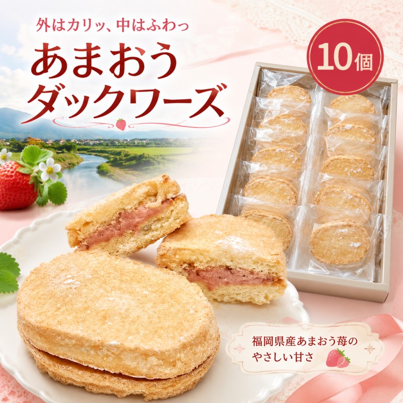 洋菓子 あまおう ダックワーズ 10個入り いちご スイーツ 菓子 お菓子