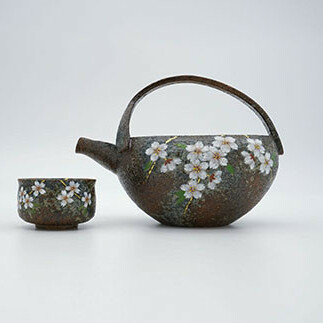 伝作窯 窯変 桜 酒器セット 有田焼 A100-76_イメージ3